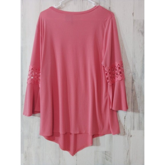 Women's New Direction Peach Lace Detail‎ On Arm  Size XL - Picture 15 of 16